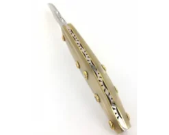 Agenais 12 cm - Corne Blonde - Guilloché - rosettes apparentes