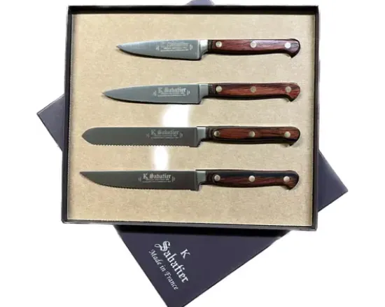 AUVERGNE Coffret cadeau - 4 couteaux d'office