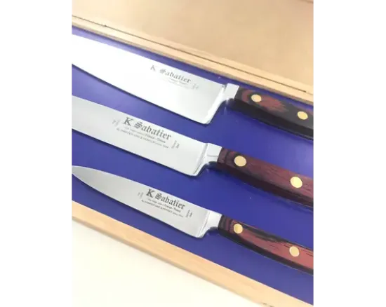 Auvergne - Coffret Chêne - Cuisine 21 cm - Tranchelard 21 cm - Office 10 cm