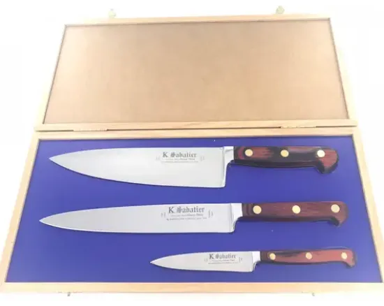 Auvergne - Coffret Chêne - Cuisine 21 cm - Tranchelard 21 cm - Office 10 cm