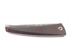 Chomilier - Damas Inox Zladinox, Platine Titane - Fibre de Carbone Noire et Rouge