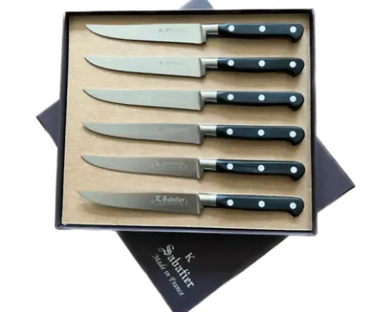 Coffret de 6 Steaks 13 cm Authentique AVEC DENTS