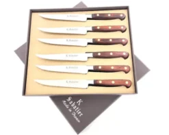 Coffret de 6 Steaks 13 cm à dents - manche stamina