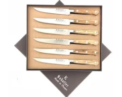 Coffret de 6 Steaks 13 cm - Manche Olivier