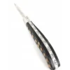 Couteau Basque Yatagan 12 cm - Ebène - Guilloché - rosettes apparentes