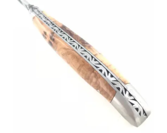 Couteau poche Laguiole Collection 12 cm Lame Brut de Forge - Genévrier
