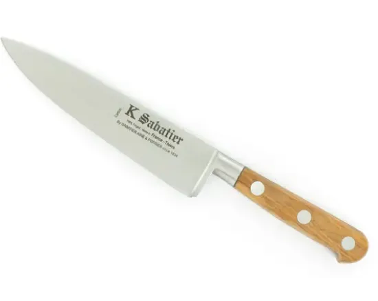 Cuisine 15 cm - Acier Carbone - Manche Olivier