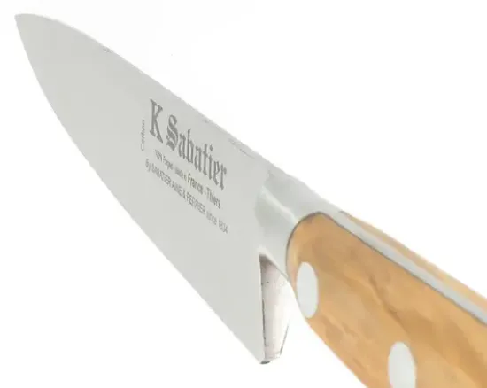 Cuisine 15 cm - Acier Carbone - Manche Olivier