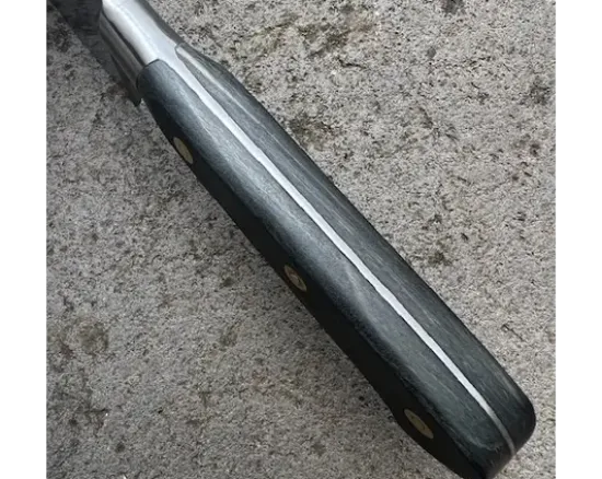 Cuisine 25 cm - Ancienne Forge - Manche BOIS NOIR - Rivets Rosette - Carbone Ref 346