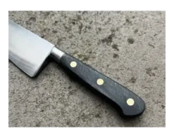 Cuisine 25 cm - Ancienne Forge - Manche BOIS NOIR - Rivets Rosette - Carbone Ref 346