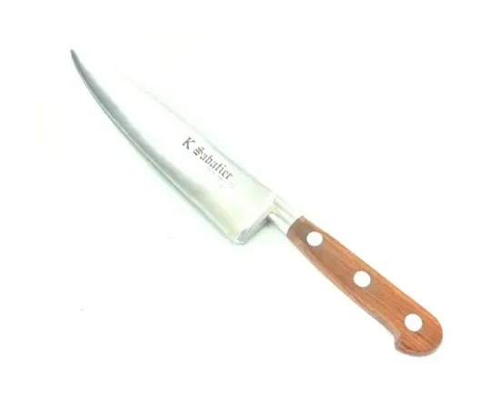 Cuisine 20 cm - Bois naturel palissandre - Rivets Aluminium - Ref 427