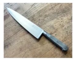 Cuisine 20 cm - bois noir - rivets inox