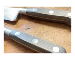 Cuisine 15 cm - Bois noir - rivets inox