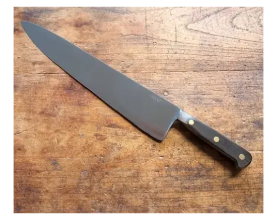 Cuisine 35 cm Canadienne - CARBONE - Manche Bois Noir Ref 352