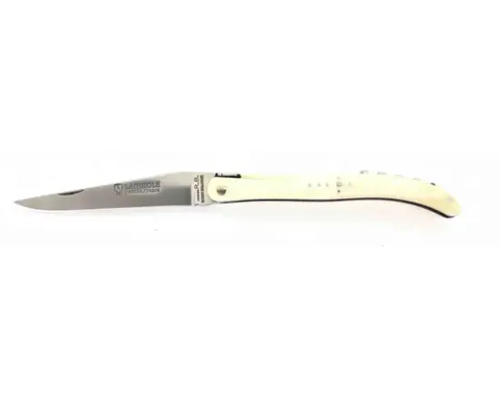 Design Beillonnet MOF - Laguiole 11 cm - Tire-bouchon - Os de chameau - Guilloché