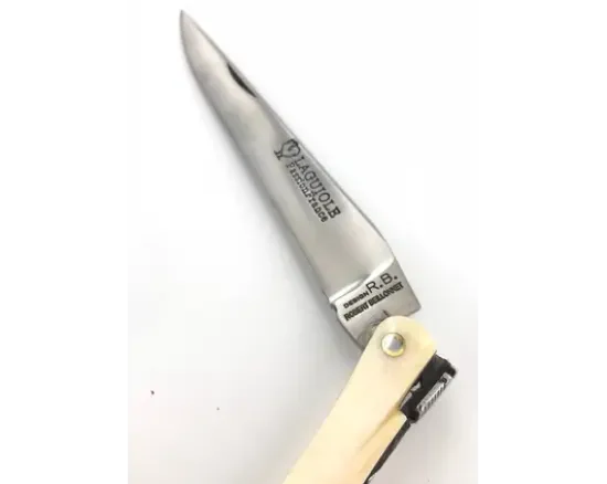 Design Beillonnet MOF - Laguiole 11 cm - Tire-bouchon - Os de chameau - Guilloché