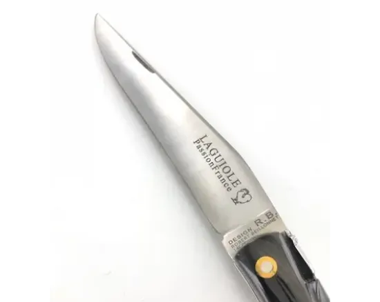 Design Beillonnet MOF - Laguiole 12 cm - Tire-bouchon - Corne de Buffle - Guilloché
