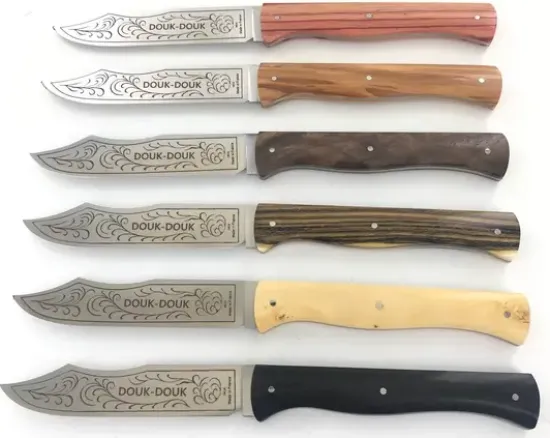 Douk Douk - Couteaux de table - 6 bois différents
