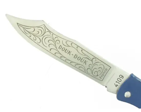 Douk Douk 160 Inox - Manche Acier couleur BLEU
