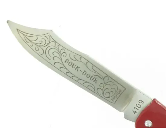 Douk Douk 160 Inox - Manche Acier couleur ROUGE