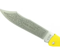 Douk Douk 160 Inox - Manche Acier couleur JAUNE