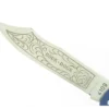 Douk Douk 160 Inox - Manche Acier couleur BLEU - GAINE CUIR