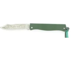 Douk Douk 160 Inox - Manche Acier couleur VERT - GAINE CUIR