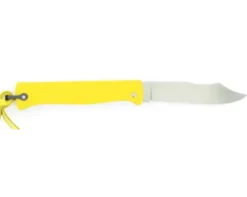 Douk Douk 200 Inox - Manche Acier Couleur JAUNE - GAINE CUIR
