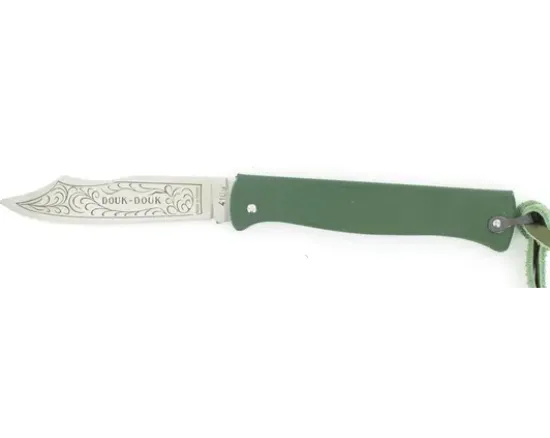 Douk Douk 200 Inox - Manche Acier Couleur VERT - GAINE CUIR