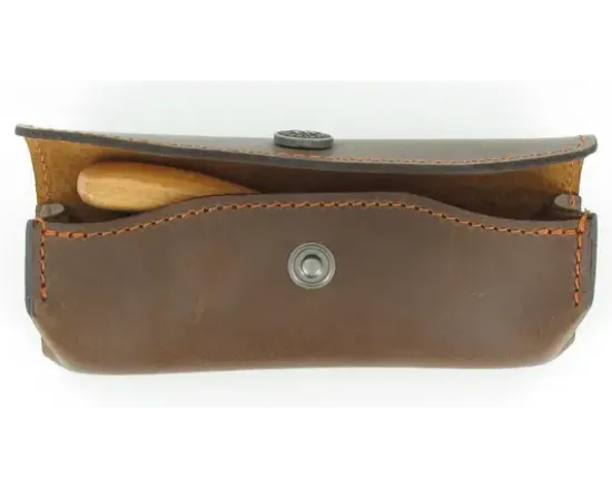 Etui Cuir Provencal 12 - 13 cm Marron