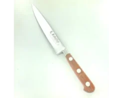 Filet de Sole 20 cm - Bois naturel palissandre - Rivets Aluminium - Ref 433