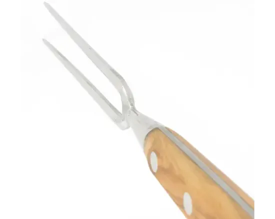 Fourchette baïonnette 17 cm - Acier Inoxydable - Manche Olivier
