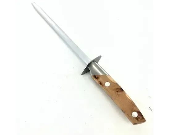 Fusil Rond 25 cm - Embase Forgée - Le Thiers par Goyon - Manche Genévrier
