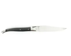 Laguiole 12 cm Buffle - Abeille en Damas - 2 Mitres
