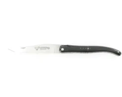 Laguiole 12 cm Buffle Plein Manche - Guillochage en Spirale
