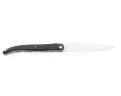 Laguiole 12 cm Buffle Plein Manche - Guillochage en Spirale