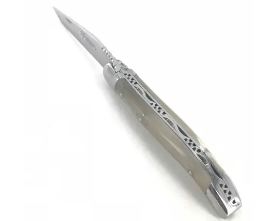 Laguiole 10 cm Corne Blonde - 2 mitres