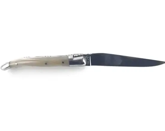 Laguiole 10 cm Corne Blonde - 2 mitres
