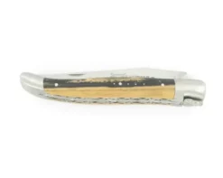 Laguiole 12 cm - double platines - Ebène Royal - 2 mitres