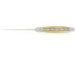Laguiole 12 cm - double platines - Ebène Royal - 2 mitres