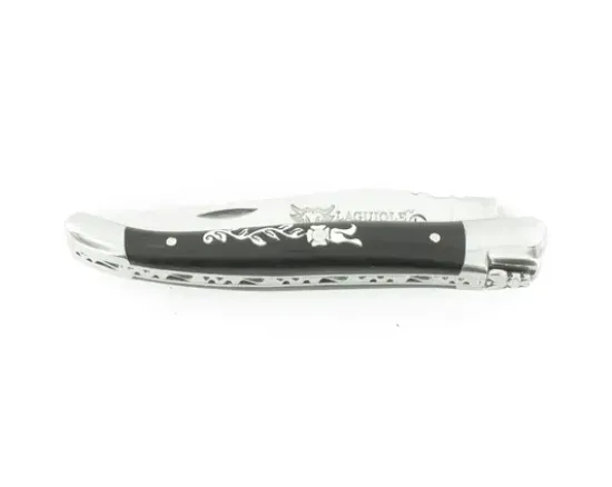 Laguiole 10 cm Fleur de Diamant - Ebène - 2 mitres
