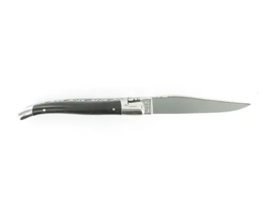 Laguiole 10 cm Fleur de Diamant - Ebène - 2 mitres