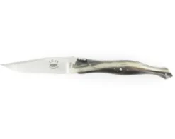 Laguiole 15 cm - Forgé (forme flêche) - Plein Manche en Corne - GUILLOCHAGE