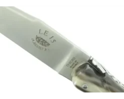 Laguiole 15 cm - Forgé (forme flêche) - Plein Manche en Corne - GUILLOCHAGE