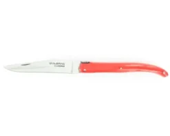 Laguiole 11 cm - manche Acrylique Rouge - tête de mort