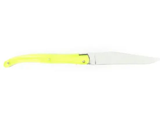 Laguiole 11 cm - manche Acrylique jaune