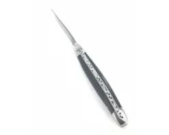 Laguiole 12 cm 2 mitres Damas Japonais Ebène