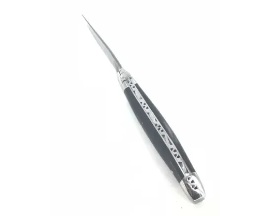 Laguiole 12 cm 2 mitres Damas Japonais Ebène