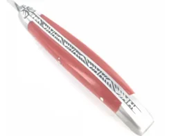 Laguiole 9 cm - 2 mitres - Tissu Compressé Orange