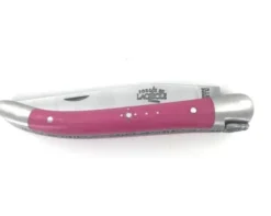 Laguiole 9 cm - 2 mitres - Tissu Compressé Rose